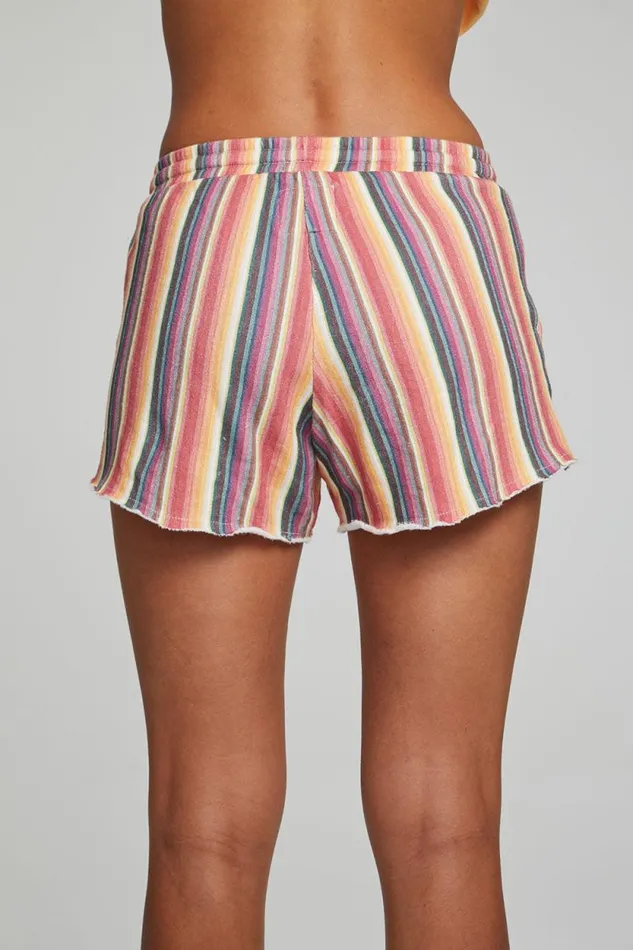 Womens Chaser Brand Bottoms Palms Short 8211 Horizon Stripe