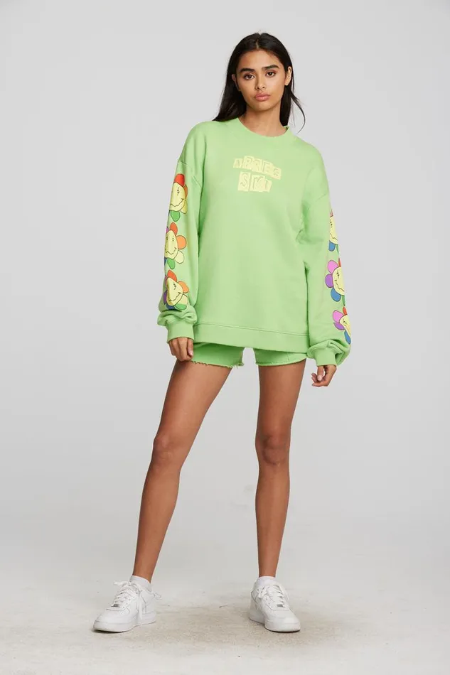Womens Chaser Brand Bottoms Smiley Daisy Shorts