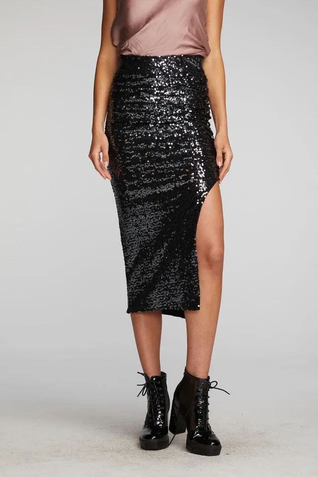 Womens Chaser Brand Bottoms Sterling Midi Skirt