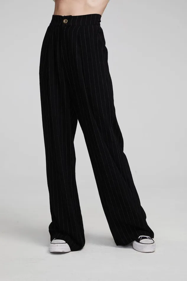 Womens Chaser Brand Bottoms Theo Beverly Pinstripe Trousers