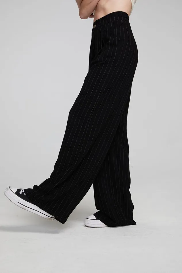 Womens Chaser Brand Bottoms Theo Beverly Pinstripe Trousers