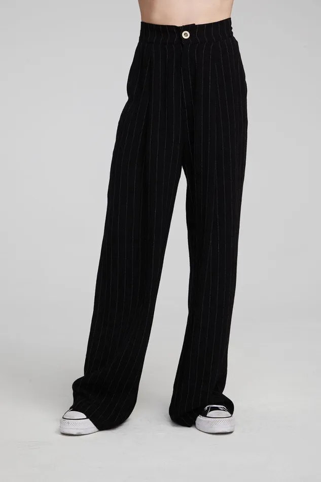 Womens Chaser Brand Bottoms Theo Beverly Pinstripe Trousers