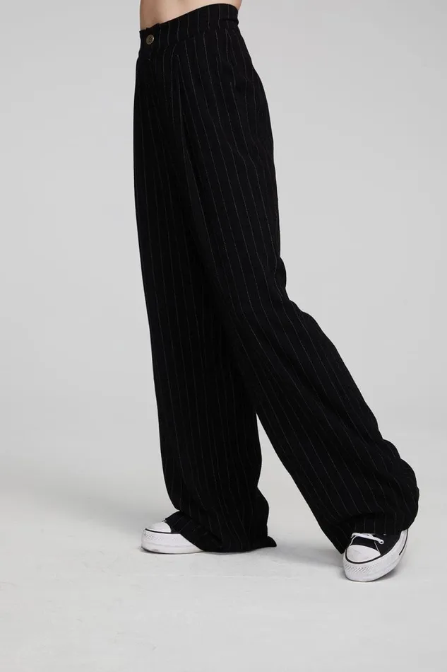 Womens Chaser Brand Bottoms Theo Beverly Pinstripe Trousers