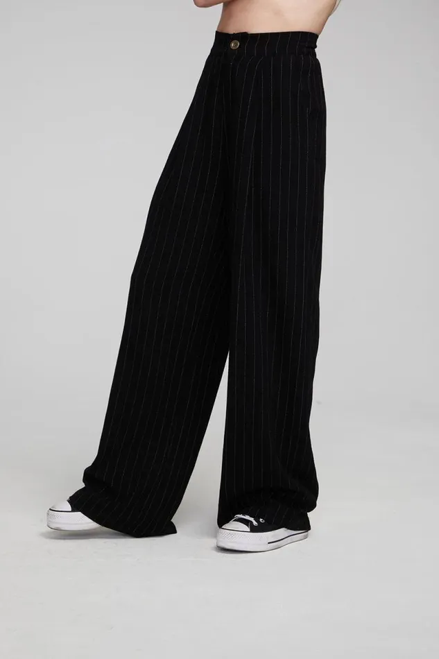 Womens Chaser Brand Bottoms Theo Beverly Pinstripe Trousers