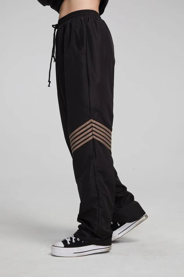Womens Chaser Brand Bottoms Yoko Shadow Black Jogger