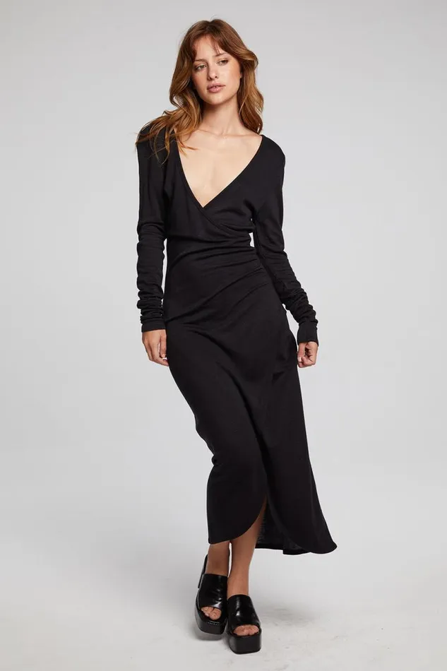 Womens Chaser Brand Dresses Harmony Licorice Midi Dress