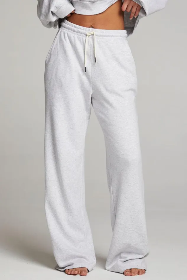 Womens Chaser Brand Loungewear Sandyy Light Grey Trousers