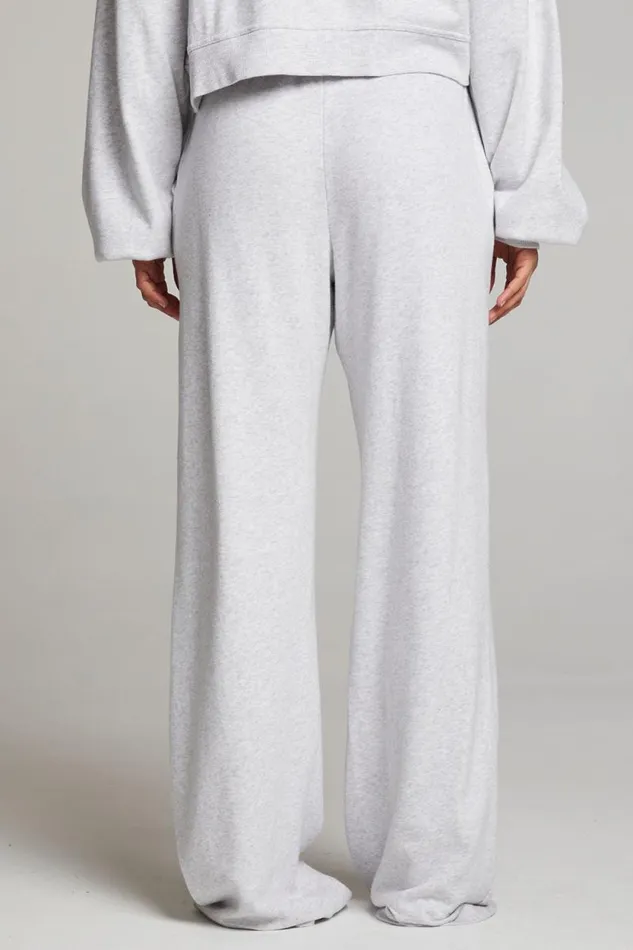 Womens Chaser Brand Loungewear Sandyy Light Grey Trousers