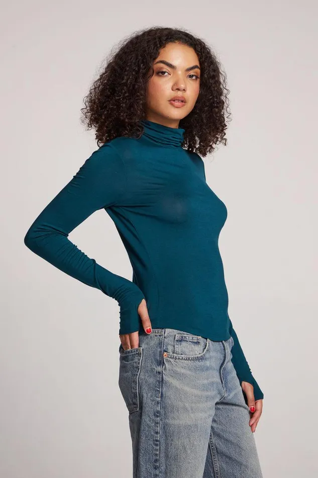 Womens Chaser Brand Loungewear Vicente Dark Sea Long Sleeve