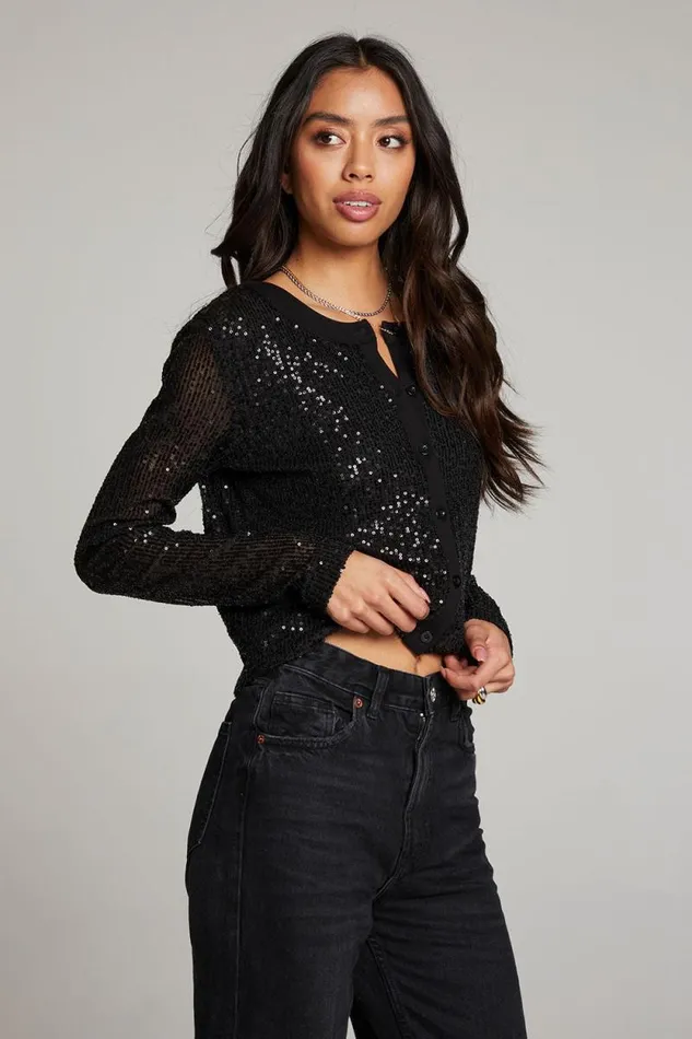 Womens Chaser Brand Tops Adam Licorice Cardigan