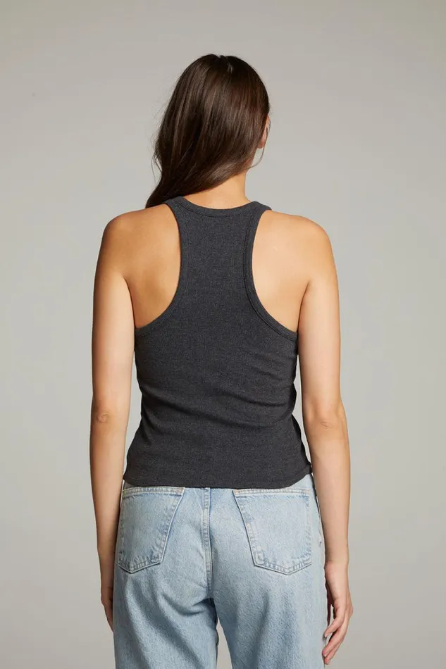 Womens Chaser Brand Tops August Black Tank Top