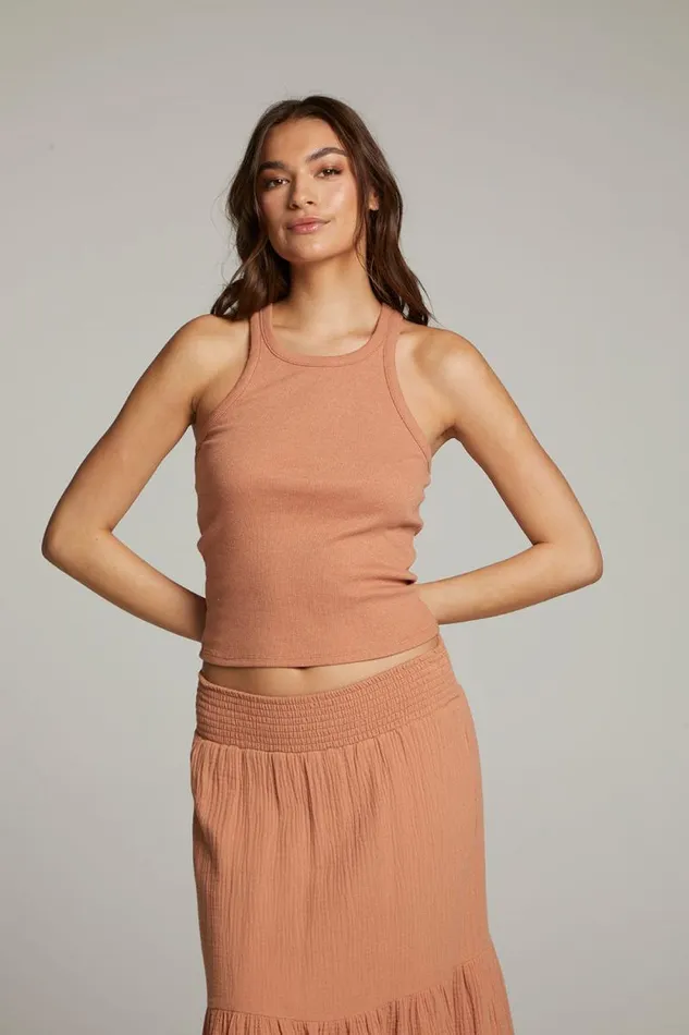 Womens Chaser Brand Tops August Bronze Tank Top