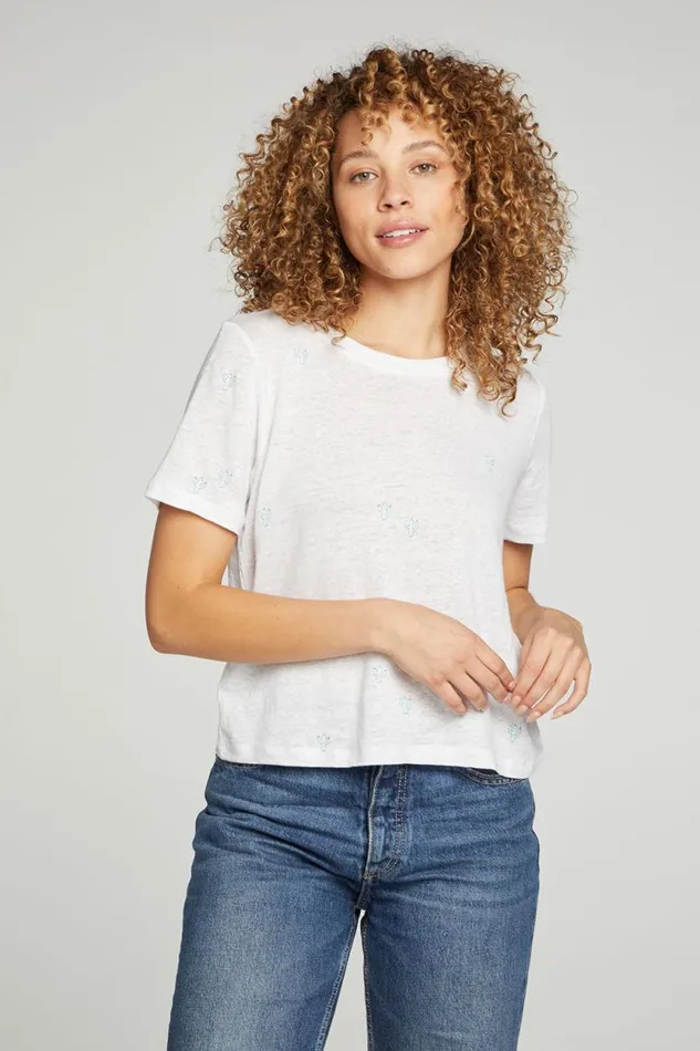 Womens Chaser Brand Tops Cactus Flower