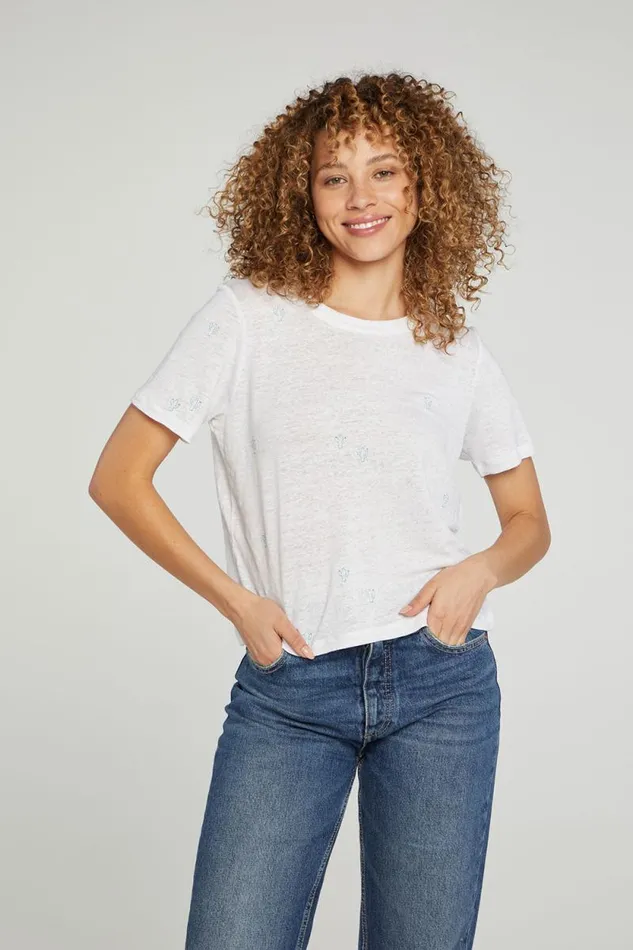 Womens Chaser Brand Tops Cactus Flower