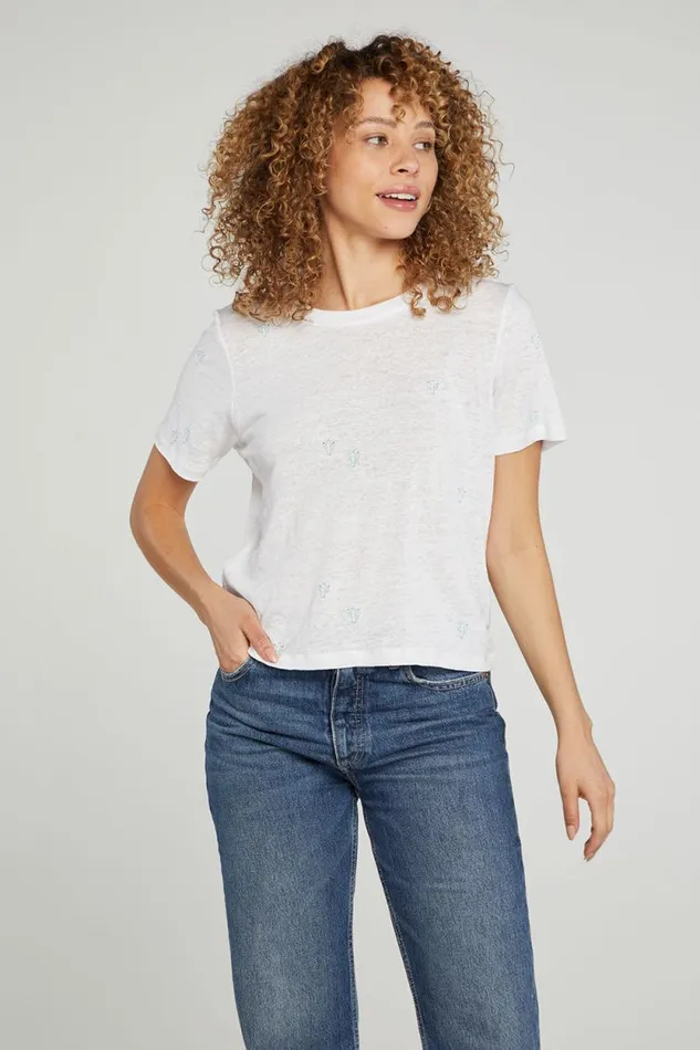 Womens Chaser Brand Tops Cactus Flower