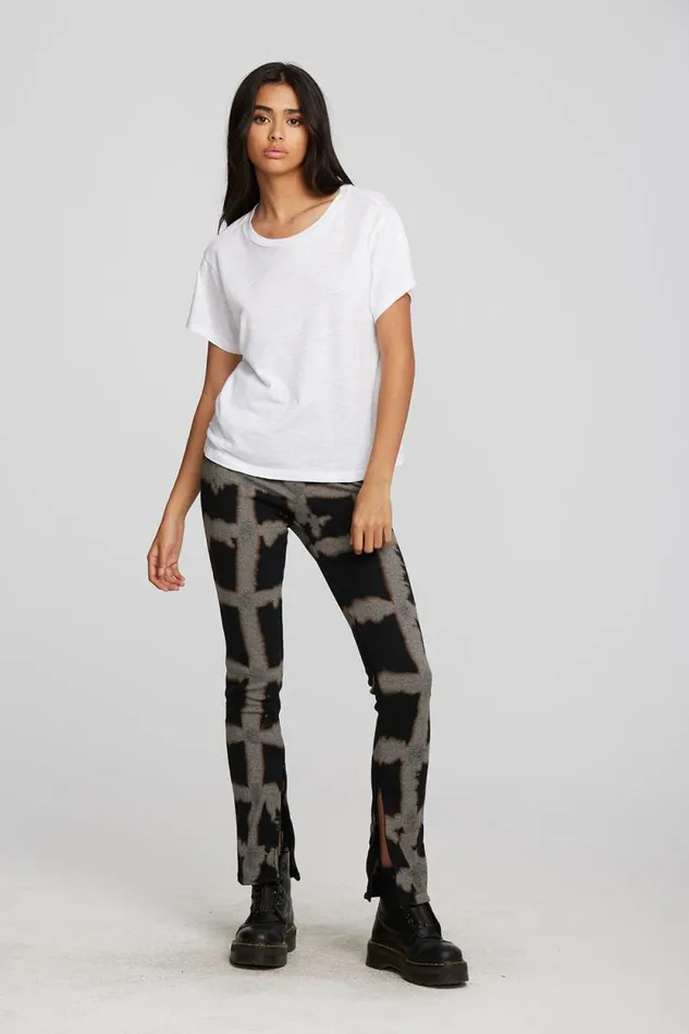 Womens Chaser Brand Tops Gauze Jersey Oversized Crewneck Tee