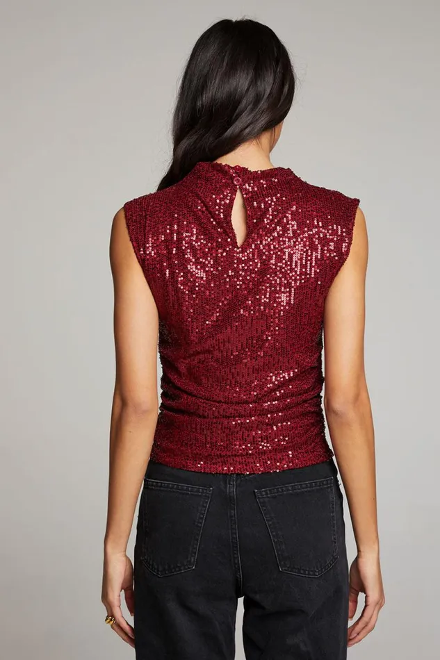 Womens Chaser Brand Tops Haileyy Blood Red Tank Top