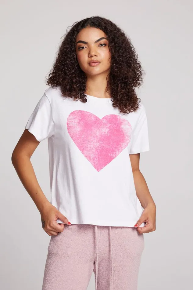 Womens Chaser Brand Tops Heart Tee