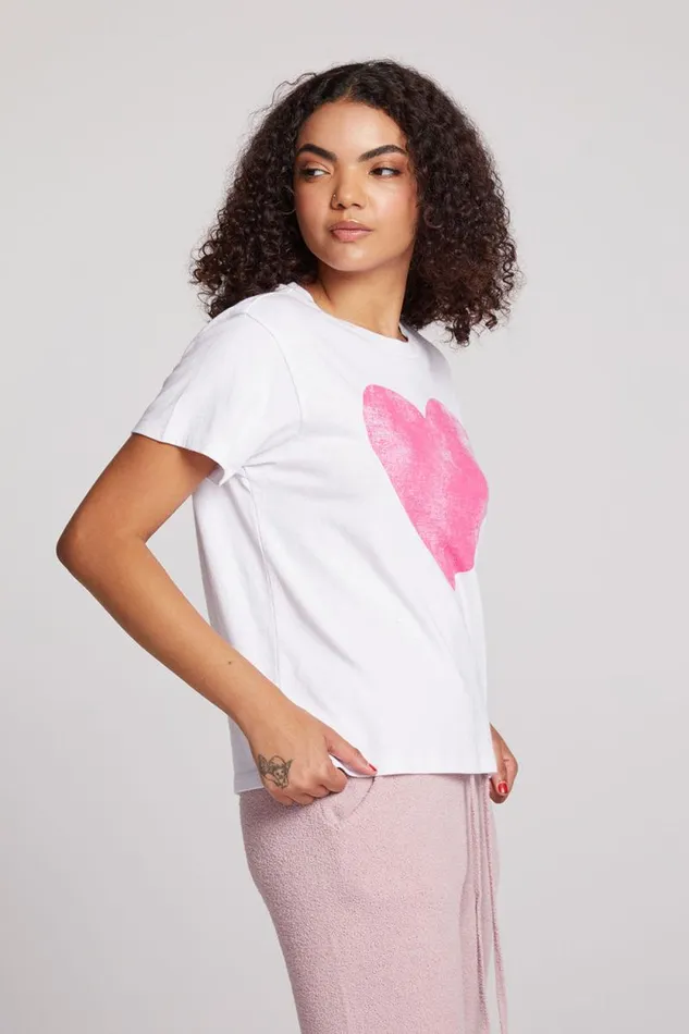 Womens Chaser Brand Tops Heart Tee