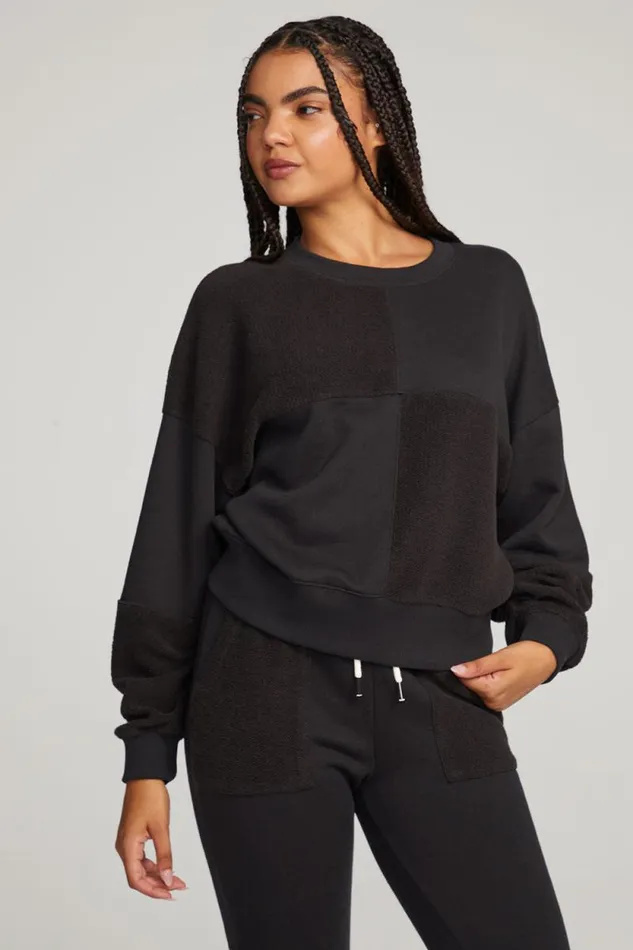 Womens Chaser Brand Tops Marie Licorice Pullover