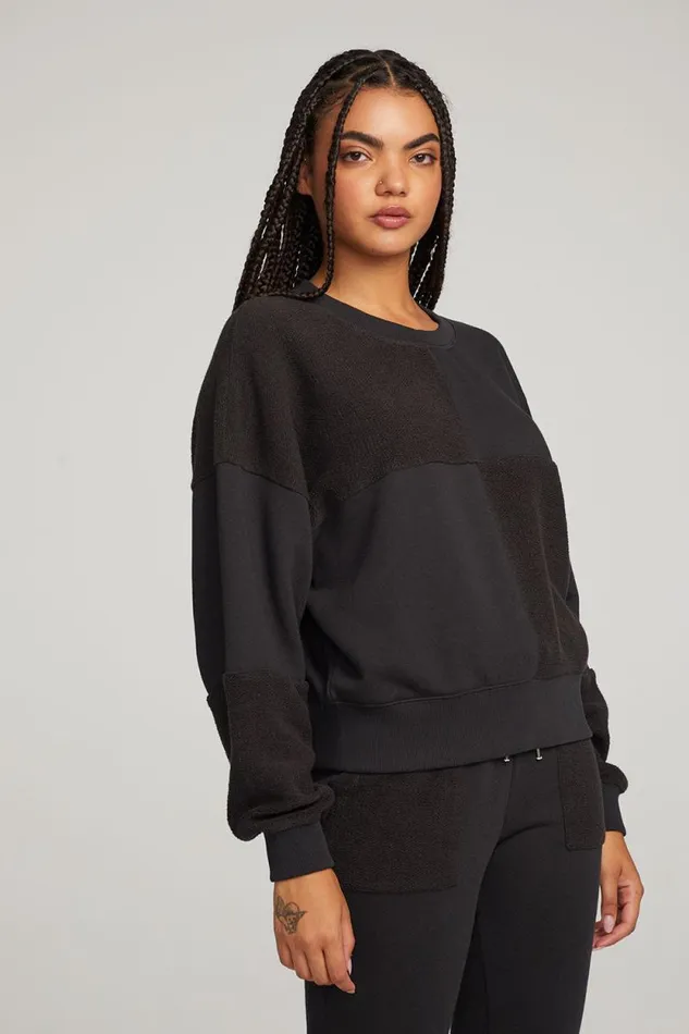 Womens Chaser Brand Tops Marie Licorice Pullover