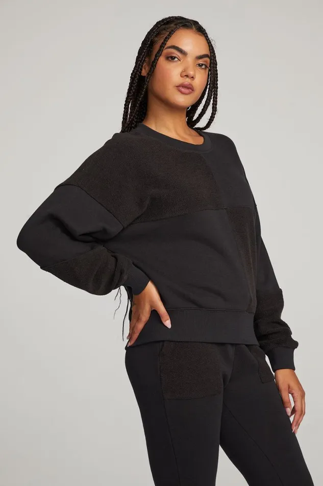 Womens Chaser Brand Tops Marie Licorice Pullover