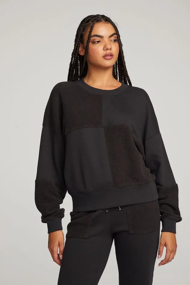 Womens Chaser Brand Tops Marie Licorice Pullover
