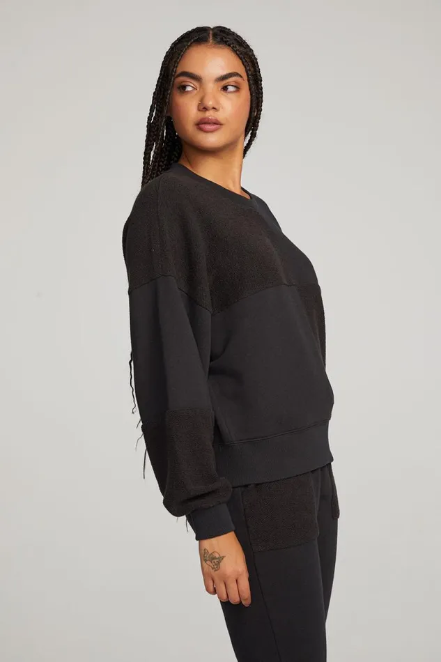 Womens Chaser Brand Tops Marie Licorice Pullover