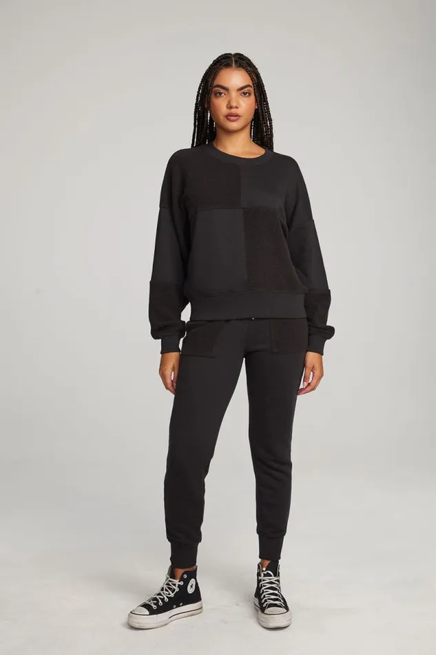 Womens Chaser Brand Tops Marie Licorice Pullover