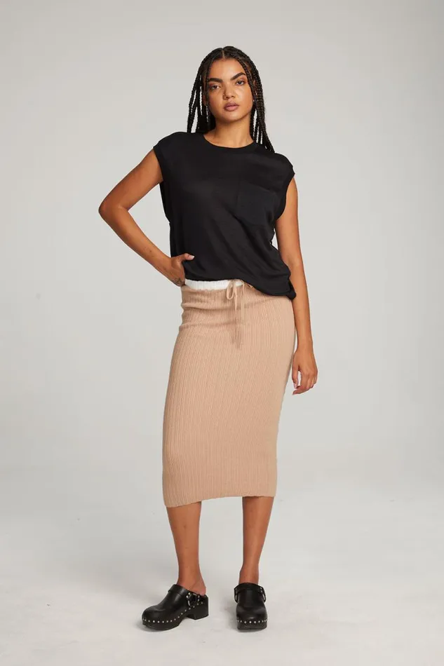 Womens Chaser Brand Tops Odessa Licorice Tee