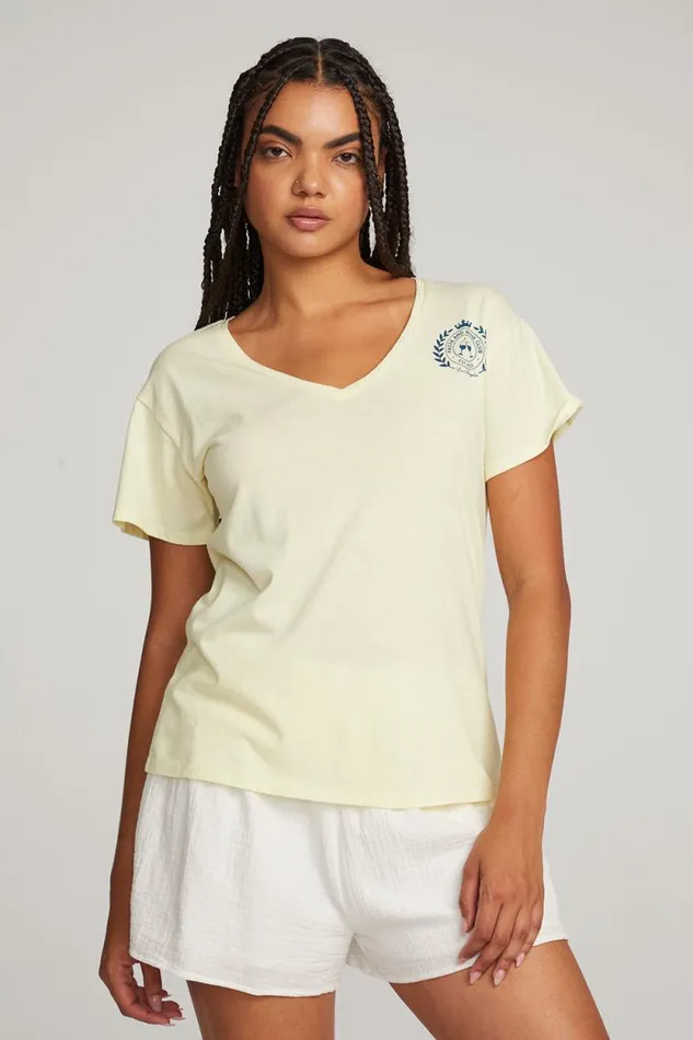 Womens Chaser Brand Tops Pasta And Wine Club Tee