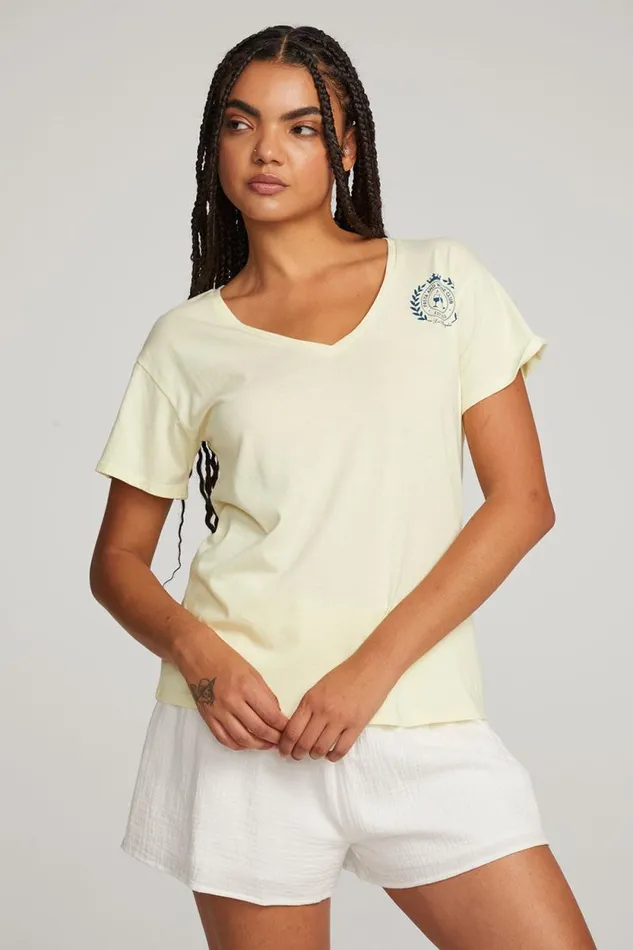 Womens Chaser Brand Tops Pasta And Wine Club Tee