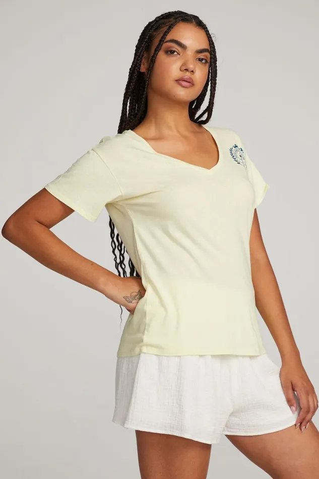 Womens Chaser Brand Tops Pasta And Wine Club Tee