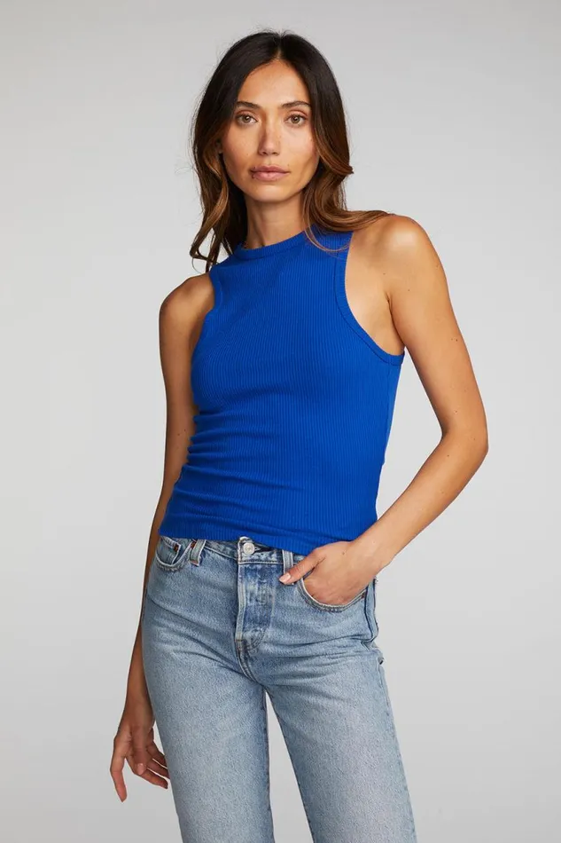 Womens Chaser Brand Tops Recycled Love Rib Tank Top