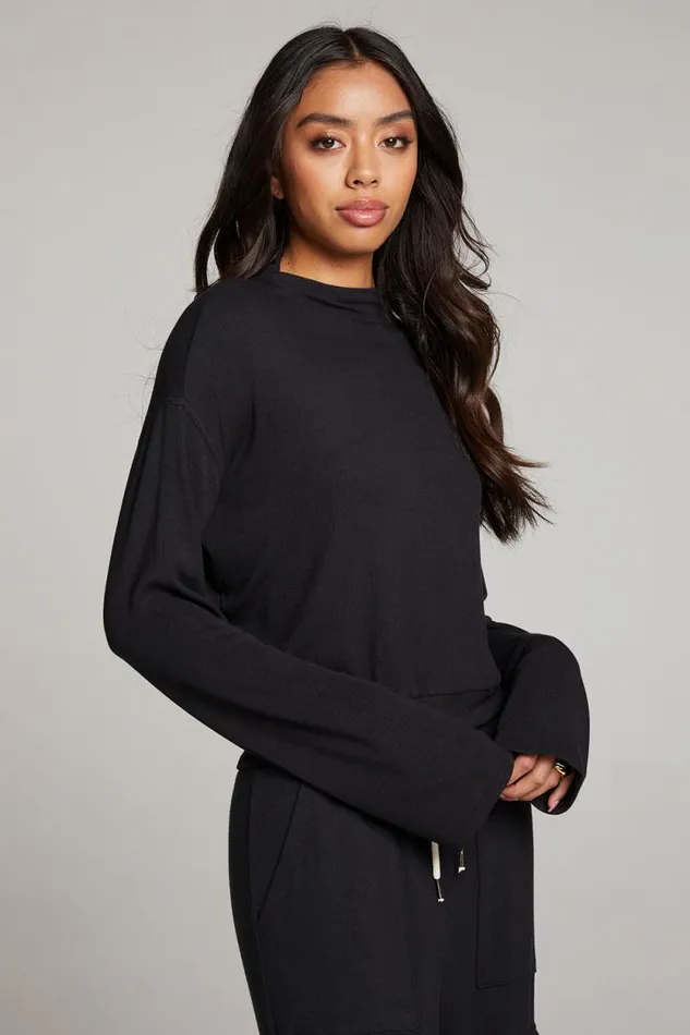 Womens Chaser Brand Tops Seattle Licorice Long Sleeve