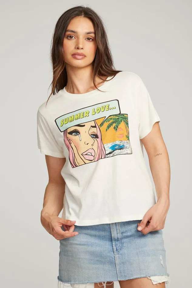 Womens Chaser Brand Tops Summer Love Tee