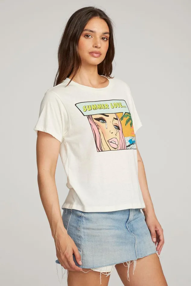 Womens Chaser Brand Tops Summer Love Tee