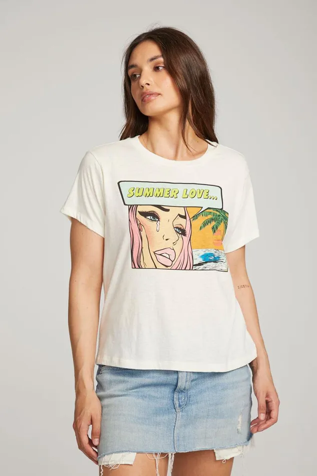 Womens Chaser Brand Tops Summer Love Tee