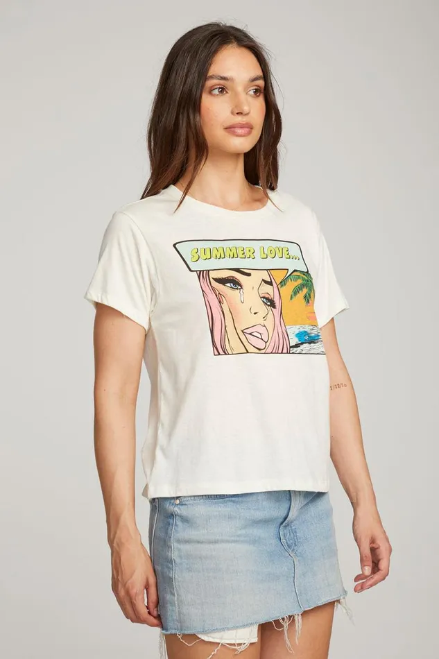 Womens Chaser Brand Tops Summer Love Tee