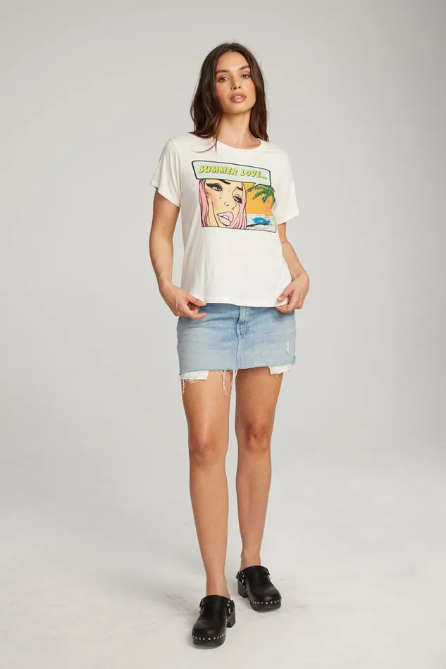 Womens Chaser Brand Tops Summer Love Tee