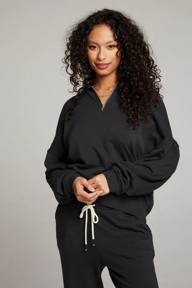 Womens Chaser Brand Tops Walker Licorice Pullover