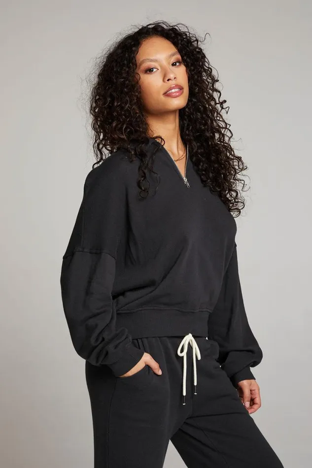 Womens Chaser Brand Tops Walker Licorice Pullover