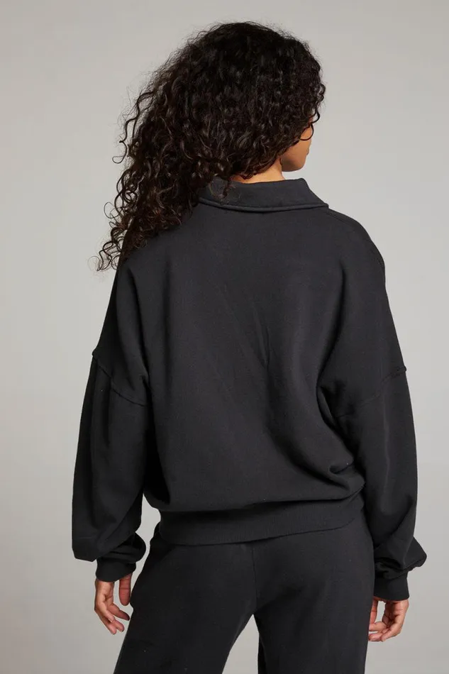 Womens Chaser Brand Tops Walker Licorice Pullover