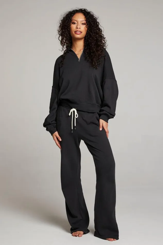 Womens Chaser Brand Tops Walker Licorice Pullover
