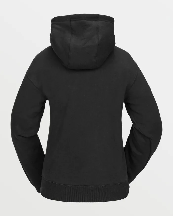 Womens Costus Pullover Fleece 8211 Black Womens Volcom Hoodies and Sweatshirts