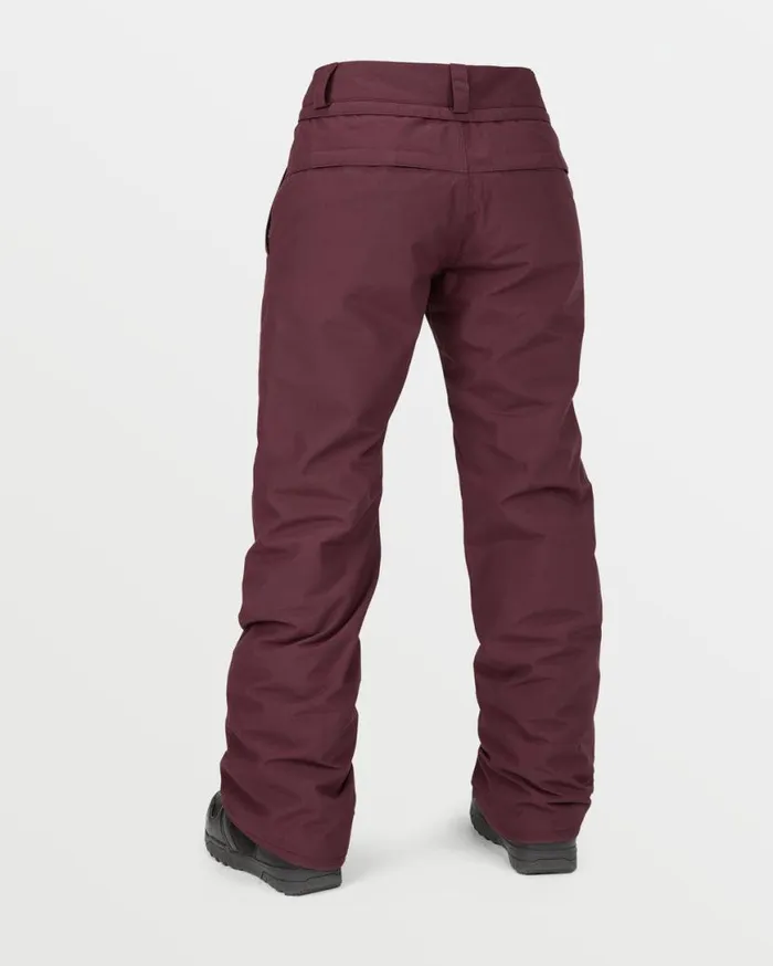 Womens Frochickie Insulated Pants 8211 Burgundy Womens Volcom Pants