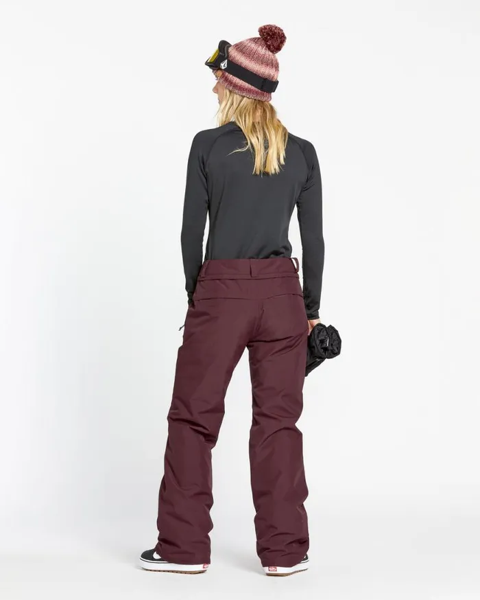Womens Frochickie Insulated Pants 8211 Burgundy Womens Volcom Pants