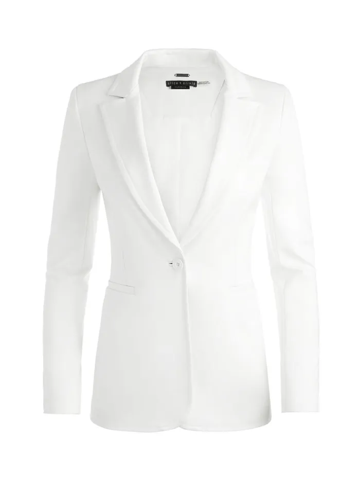 Womens Jackets Coats Alice Olivia Breann Fitted Blazer Off White