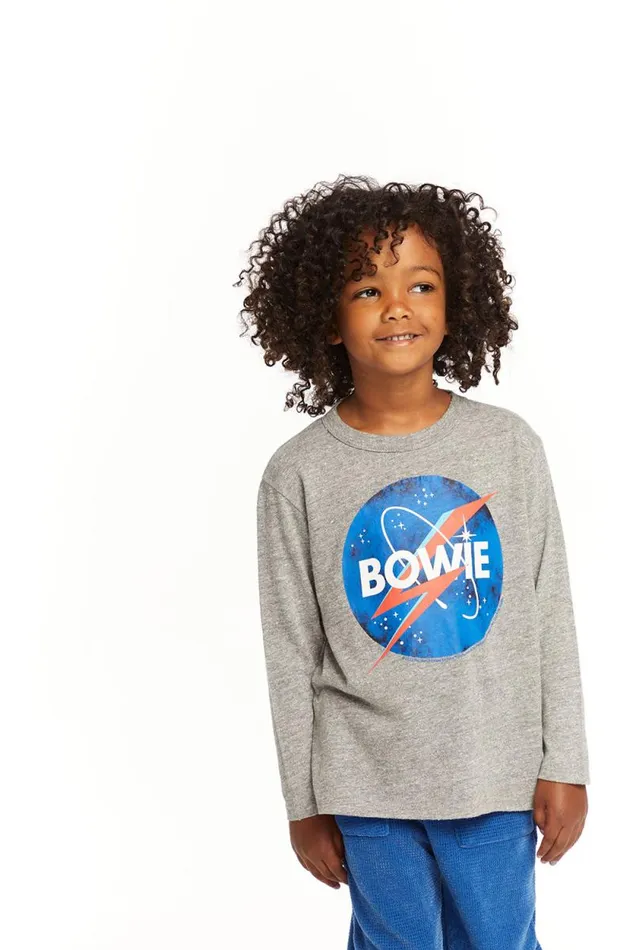 WomensKids Chaser Brand Music David Bowie Outer Space Long Sleeve