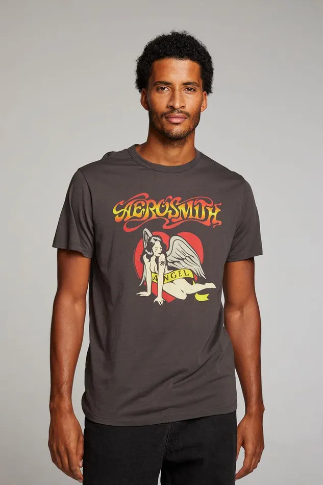 WomensMens Chaser Brand Music Aerosmith Angel Mens Tee
